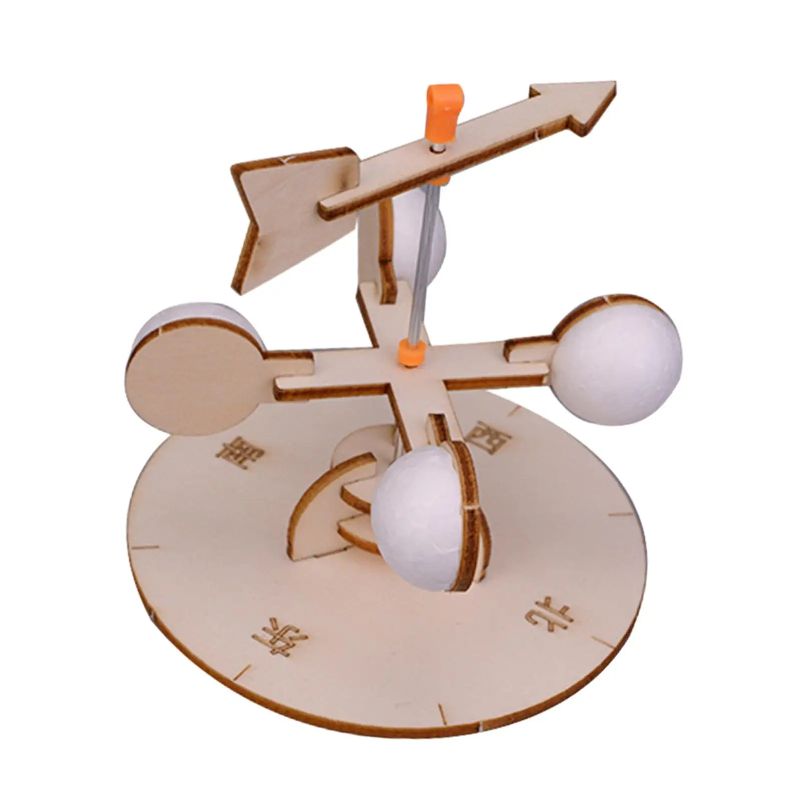 DIY Wooden Wind Vane Toy Kits Physics Developmental Wind Direction Indicator