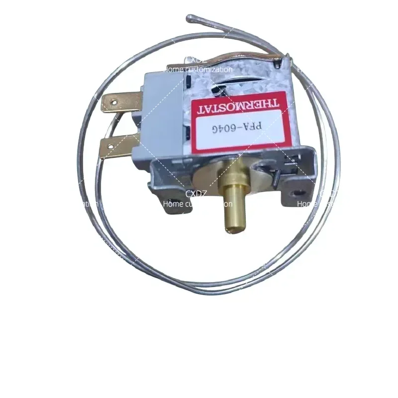 Two Pin Single Cold Window Air Conditioner Thermostat PFA-604G Installation Hole Distance 33mm Adjustment Shaft Height 13mm
