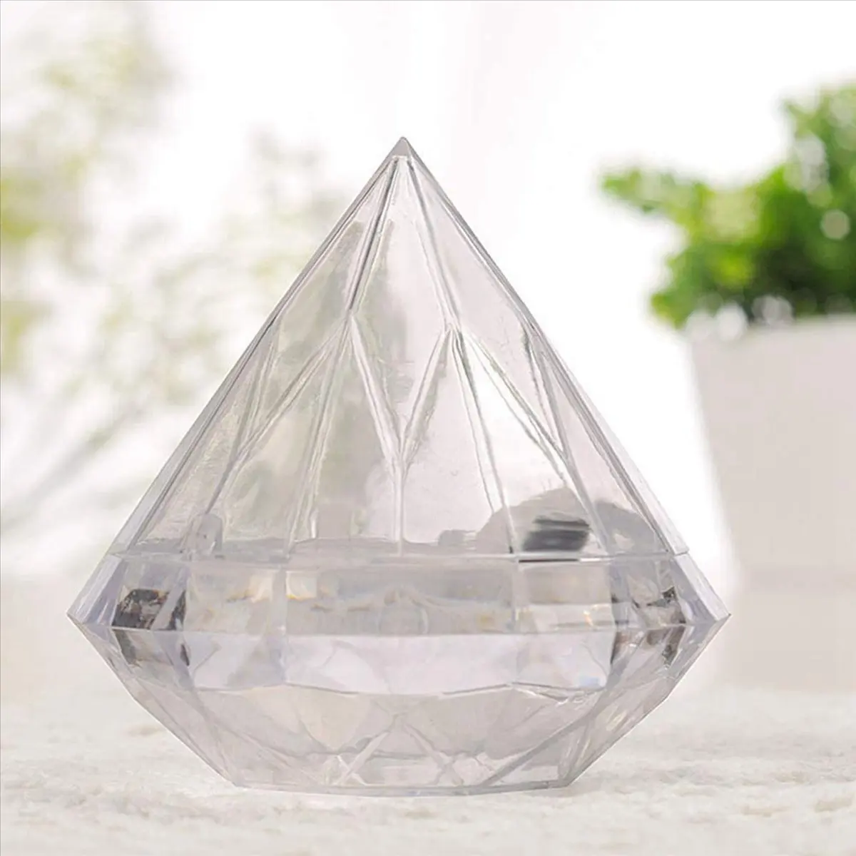 【FLASH-DEAL!】 Boîte à bonbons transparente en forme, 72 pièces, coffrets cadeaux pour cadeaux de mariage, boîte de fête, conteneur en plastique Transparent, décoration de maison, cadeau