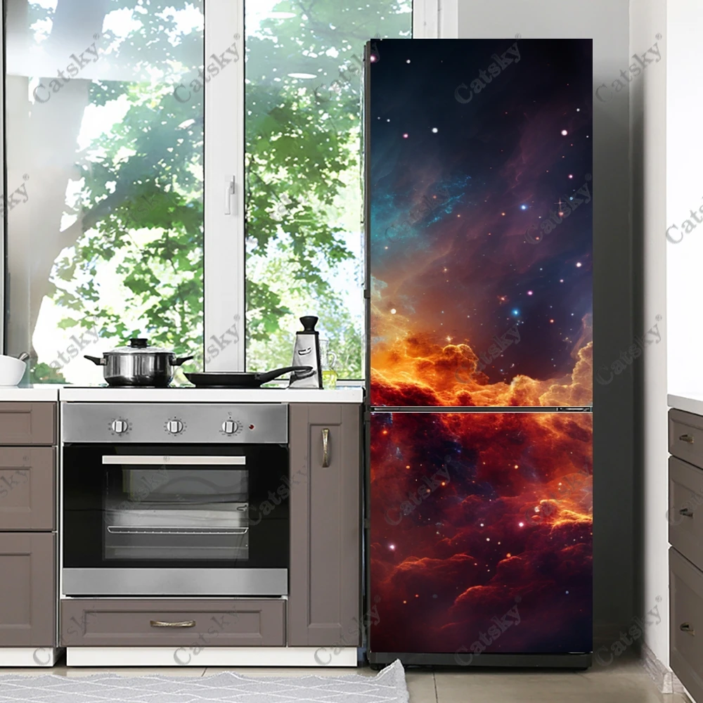 

starry sky Refrigerator Magnet Home Decor Kitchen Mural DIY Wall Sticker Party Sticker Wallpaper