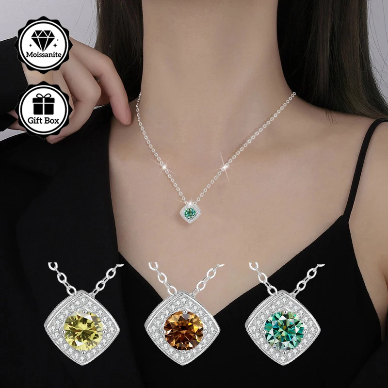 

Ювелирные изделия высокого качества, богемные, украшения для женщин, гипоаллергенное колье, рождественский подарок для женщин, муассанитовое колье,