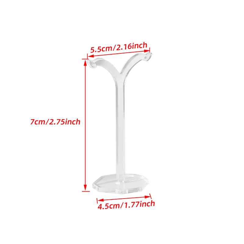 1pc Acrylic Clear Earrings Display Holder Acrylic Jewelry Display Stand Holder Y Shape Stud Earrings Drop Earrings Showcase