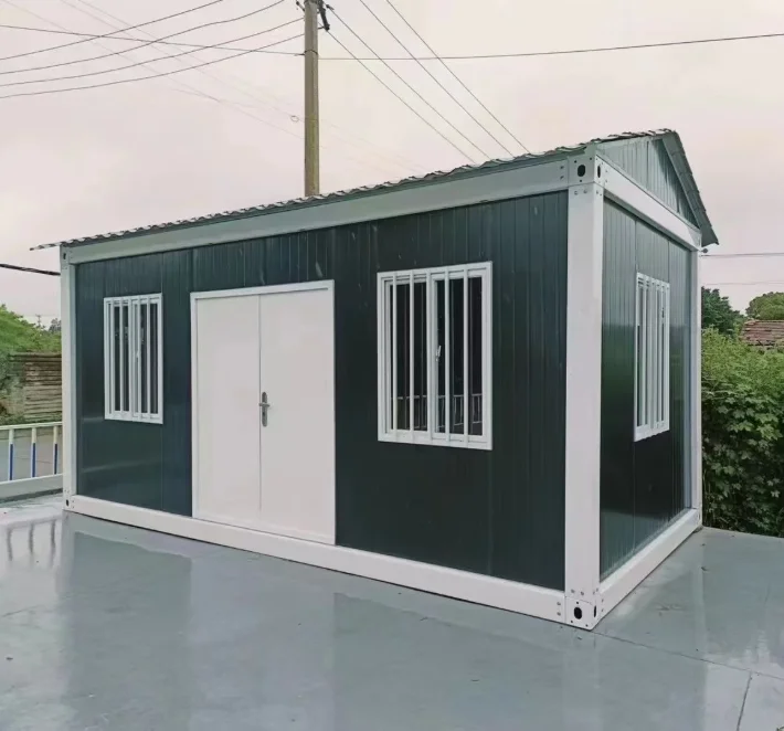 Outdoor Leisure Container High Quality Glass Sliding Door Powder Coating Aluminum Alloy Container House Fashion Prefab House