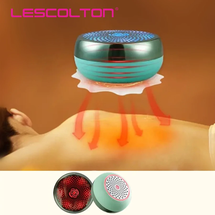 Electric Moxa Box Smokeless Portable Moxibustion Apparatus Neck Shoulder Heated MoxaTherapy for Home Neck Back Body Massager