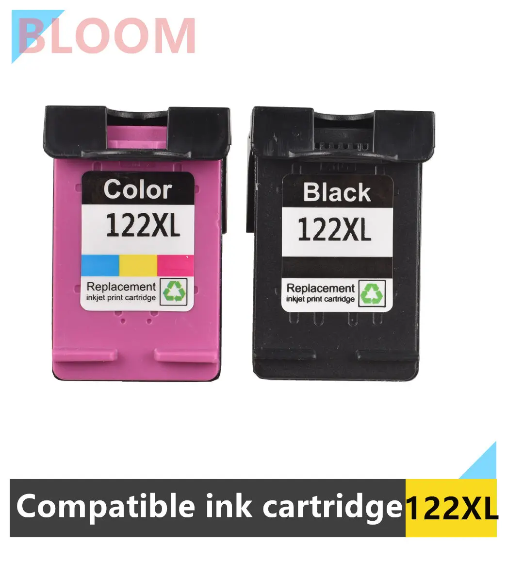 

BLOOM 122 Remanufactured Ink Cartridge For HP 122XL ink cartridge For HP D1000 1050 2000 2050 2510 Envy 4500 5530 4630 4632 1510