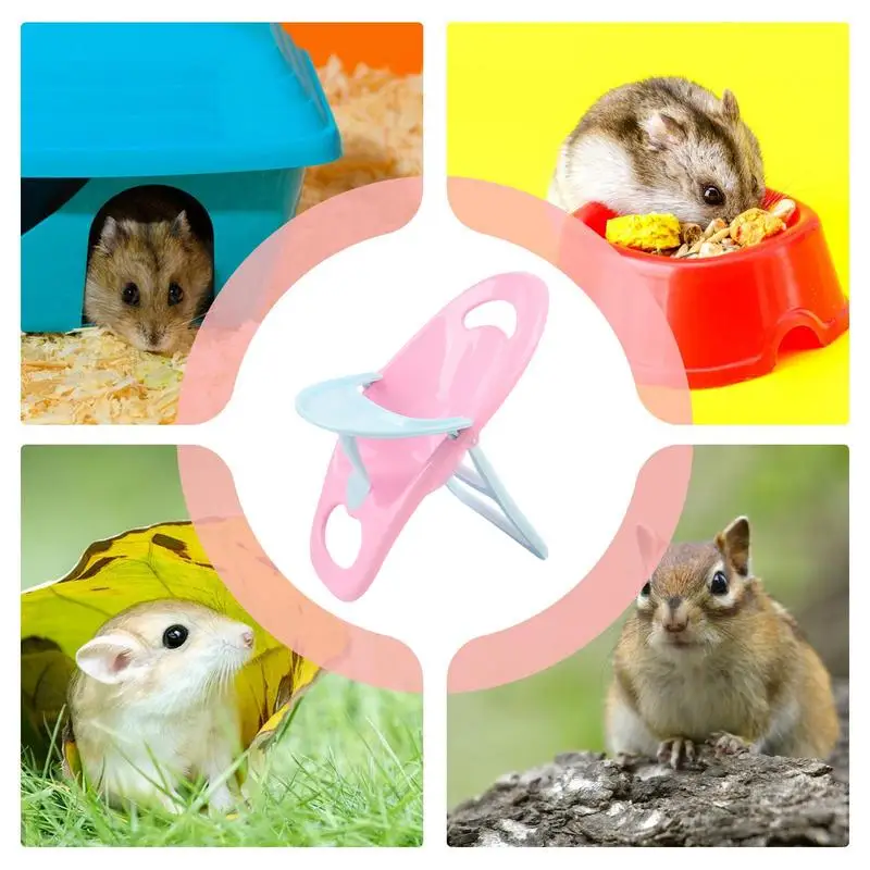 Small Hamster Dining Table With Tray Resting High Chair For Hedgehog Guinea Pigs Other Small Animals Dining Table Resting Chair