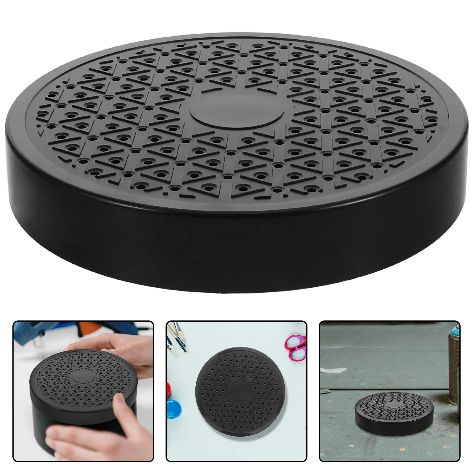 

Round Plastic Painting Stand Base Stable Airbrush Holder for DIY Spray Painting Craft Tools Model Paint Stand DIY Spray Holder