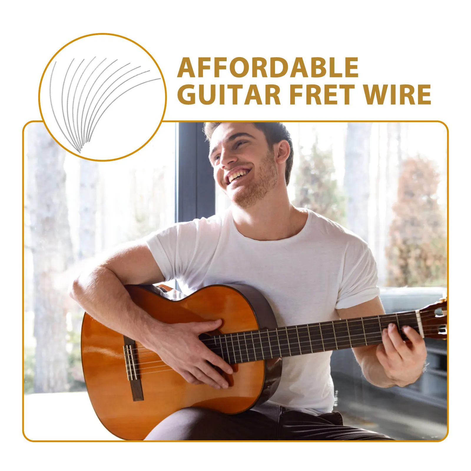 

10 Pcs Guitar Fret Tool Wire Replacement Luthier Kit Fretwire Metal Tools Repair