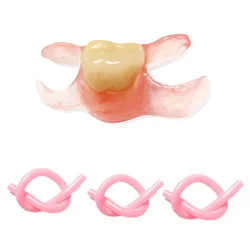 Flexible Melt Fake Dental Oral Teeth Gum Repair Adhesive for Snap on Smile Veneers Partial Denture Laboratory Material Equipment