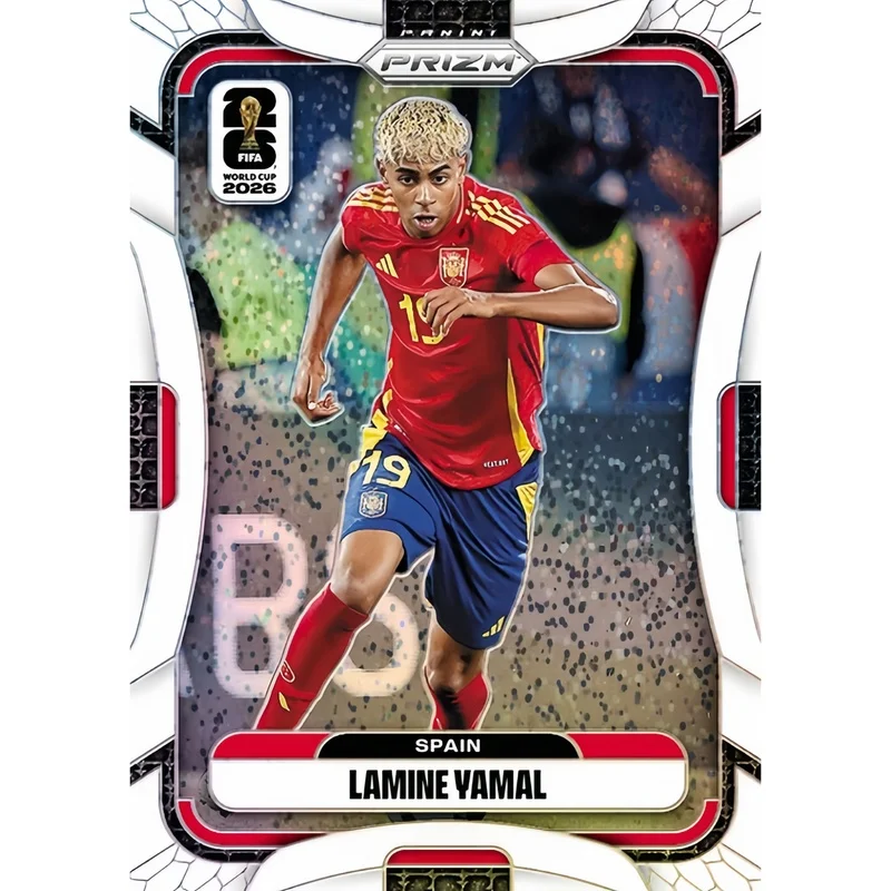 DIY Homemade Football collection card Panini FIFA World Cup Tiger pattern  Cracked ice Tiger  Collection Lamine Yamal