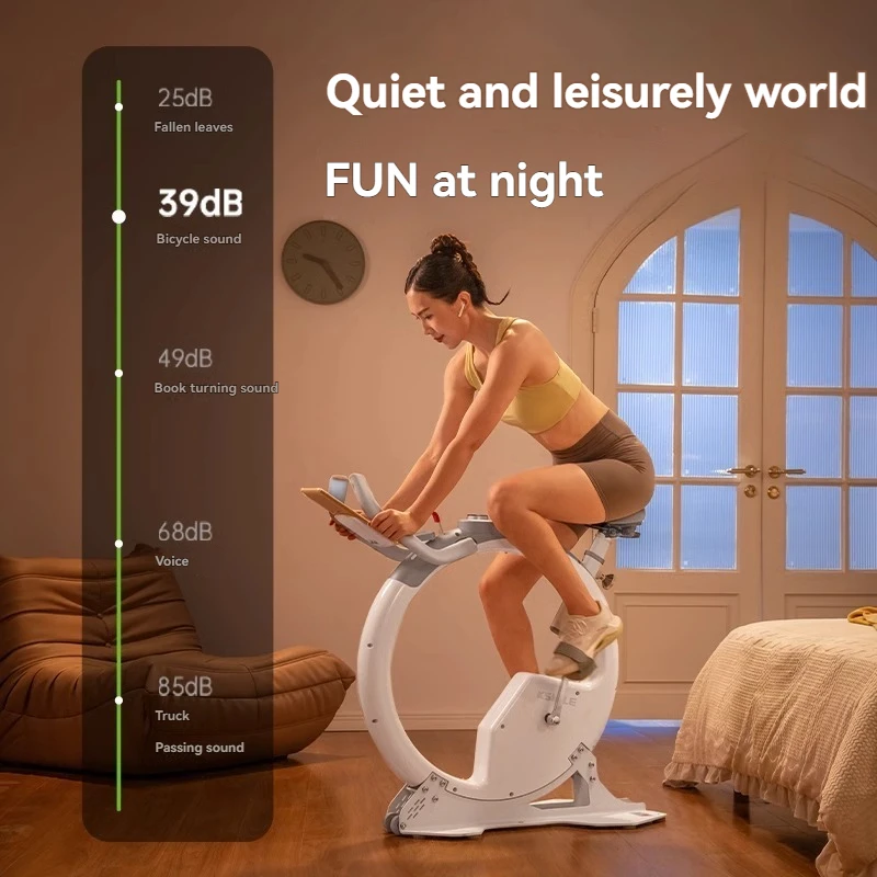 

Small round smart indoor bicycle, indoor exercise bike, home use, quiet fitness equipment, bicycle