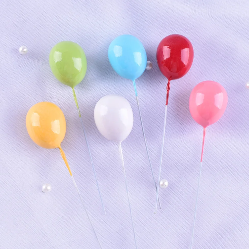 

18pcs Balloon Toppers Birthday Decorations Party Dessert Topper Party Wedding Dessert Cake Picks Balloon Cake Ornaments