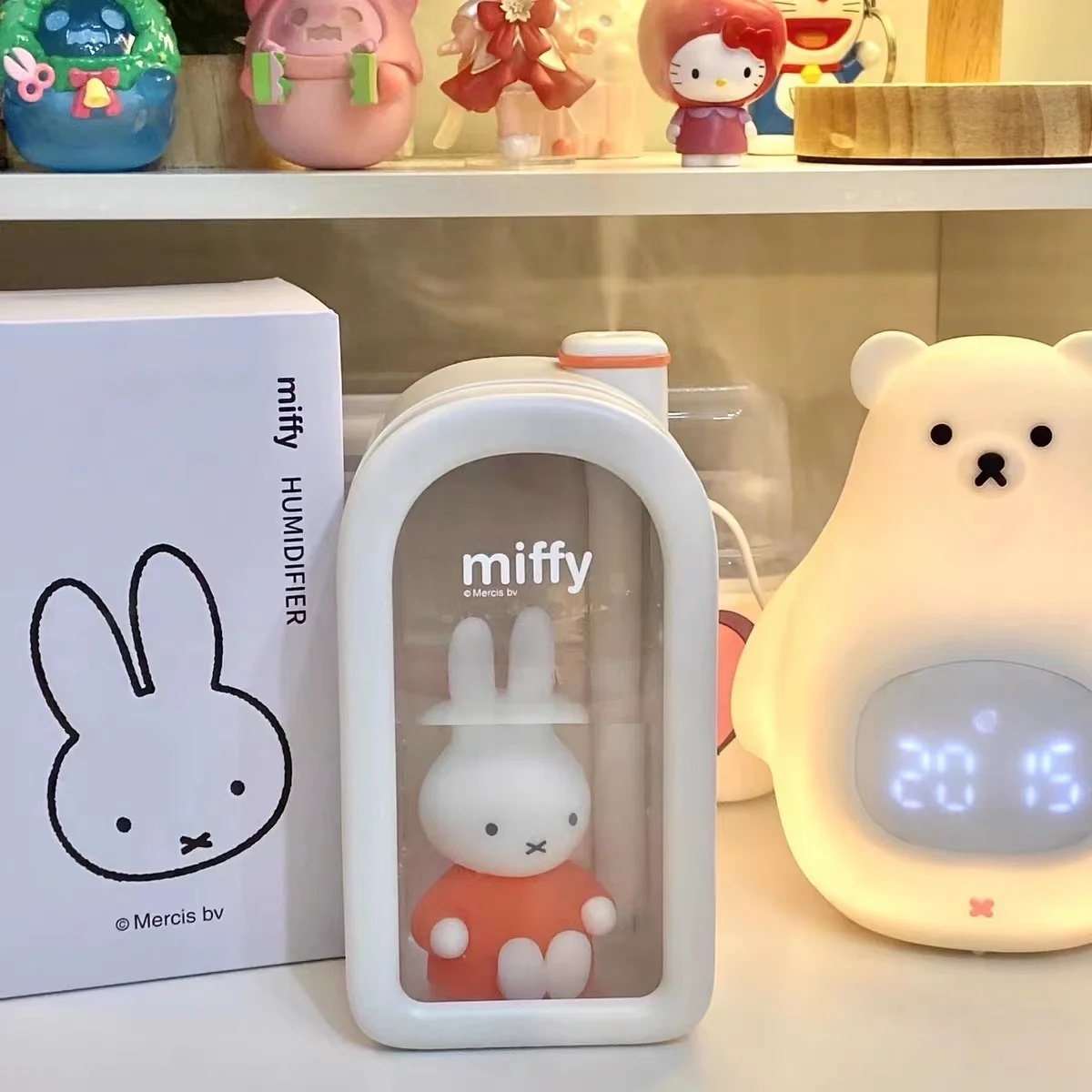 Увлажнитель воздуха Miffy для кукол, маленькая Бесшумная настольная камера для дома, спальни, для детей, беременных девочек, подарок для общежития,