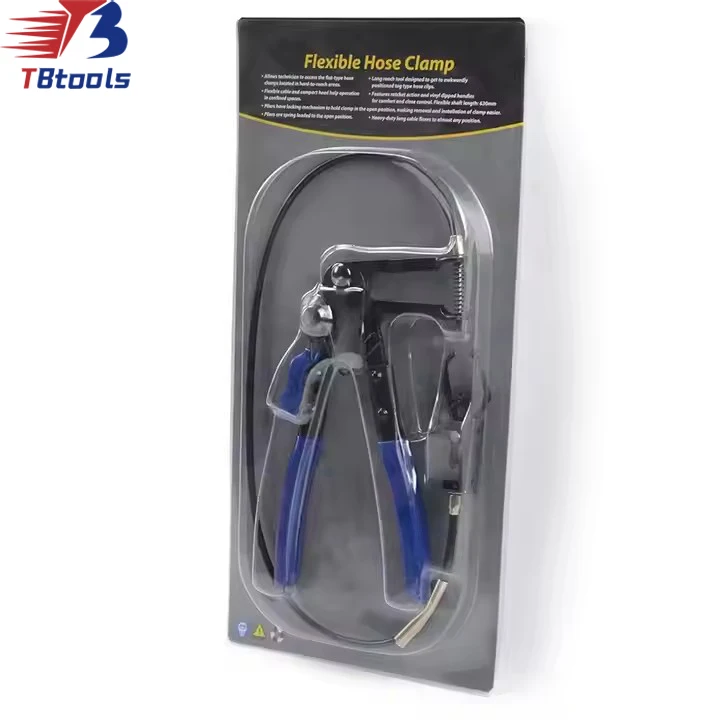TBTOOLS Car Auto Flexible Hose Clamp Pliers Long Reach Hose Clamp Injectors Removal Repair Vehicle Automotive Tool Kit TB157