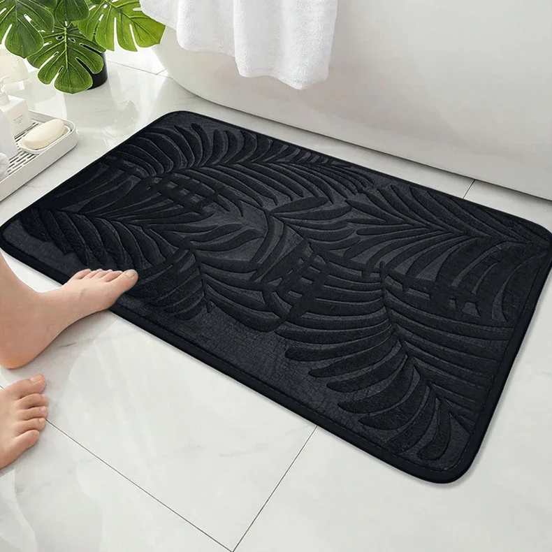 Saugfähiger, rutschfester Badezimmerteppich aus Memory-Baumwolle für Badezimmer, Bodenteppiche, Badematte, Wohnzimmer, Schlafzimmer, Küche, Zuhause – Detail 1