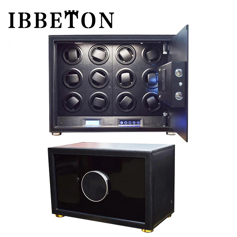 Automatic Watch Winder Safe Box Carbon Fiber Double Watch Winding Box Quiet Motor Storage Display Case Mechanical Watches Boxes