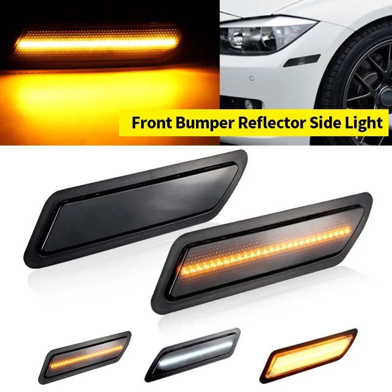 2 Stück OEM # 63147274521,63147274522 LED-Frontstoßstangen-Seitenmarkierungen links rechts für 2012–2015 BMW F30 F31 Pre-LCI 3er 328i 335i