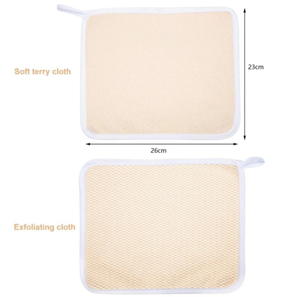 Take  Shower Wide Usage Exfoliating Face and Body Wash Cloths Exfoliating Scrub Cloth Nylon Towel Soft Weave Bath Cloth