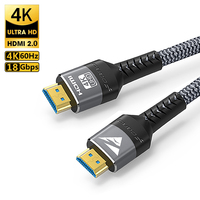 HDMI Cable 4K 60Hz HDMI-Compatible Ultra HD 1080P 120Hz High Speed Video Audio HDMI 2.0 Cable For PS4 TV Laptop Monitor Rtx3080