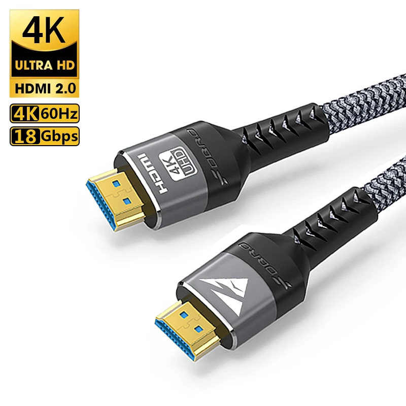 HDMI 호환 울트라 HD 고속 비디오 오디오 케이블, HDMI 2.0 케이블, PS4 TV 노트북 모니터용, Rtx3080, 4K, 60Hz, 1080P, 120Hz 