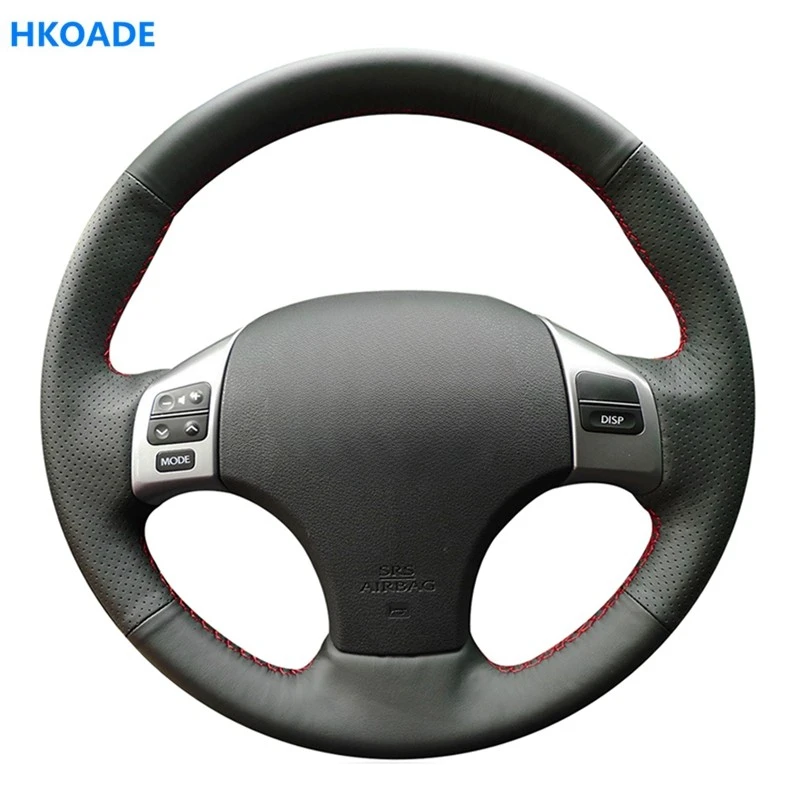 Hand-stitched Black Hige Soft Faux Leather Car Steering Wheel Cover For Lexus IS IS250 IS250C IS300  IS350 IS300C IS350C F SPORT