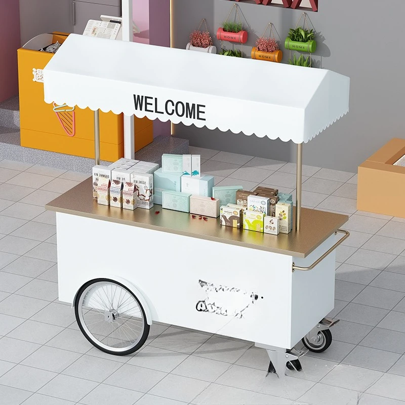 

Mobile snack truck commercial stall car night market wrought iron dining car shopping mall exhibition car