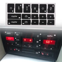 For Audi A4 B6 B7 2000 - 2004 Car Air Condition Sticker AC Climate Control Button Repair Stickers Decals