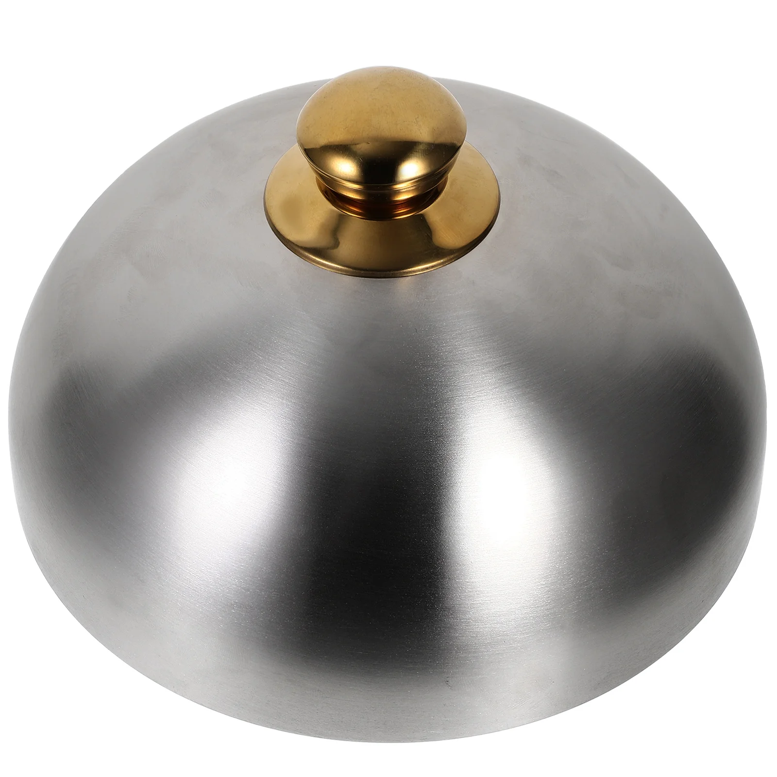 

Stainless Steel Food Cover 24cm Silver Anti splashing Steak Dome Griddle Fresh Keeping BBQ Protective Kitchen Bar Cover