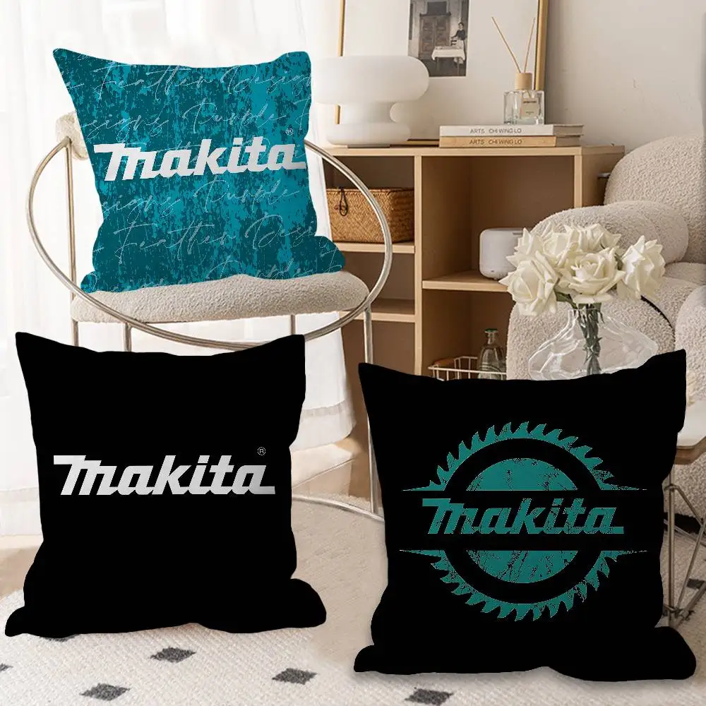M-Makitas Tool Logo Personalized picture text home decorative pillows Household Gifts 45x45cm