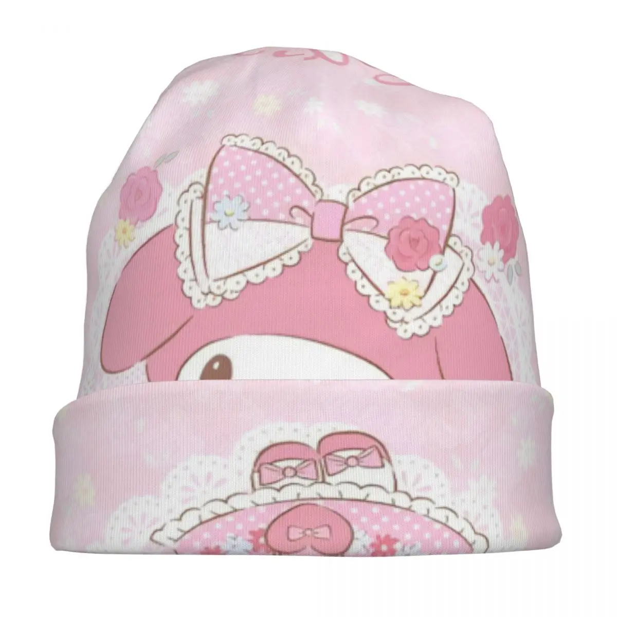 Kawaii بلدي ميلودي بونيه قبعة كول في الهواء الطلق سانريو لطيف الكرتون جماليات Skullies قبعة حريمي للجنسين الصيف قبعات ذات الاستخدام المزدوج #3