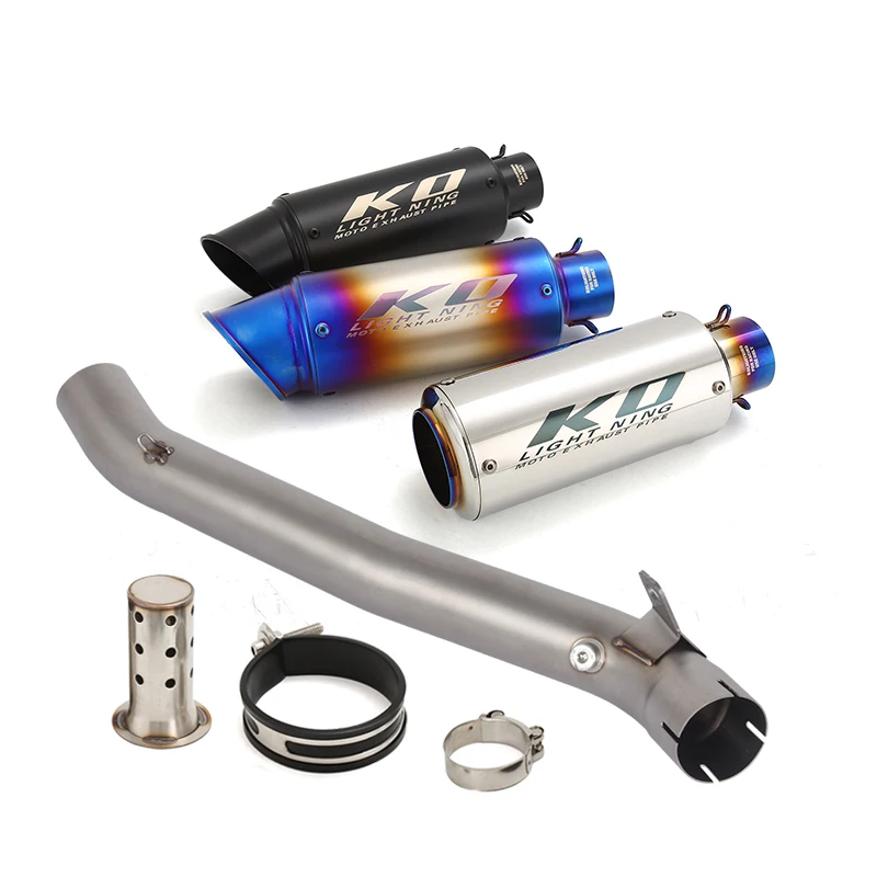 

Надевается для SUZUKI GSXR1000 2009-2011, выхлопная система мотоцикла, 60 мм, глушитель, средняя труба из нержавеющей стали, Escape DB Killer