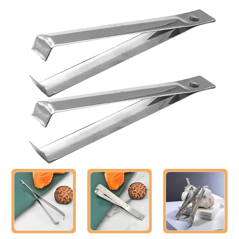 

2pcs Garlic Peeler Stainless Steel Manual Kitchen Tool For Garlic Skin Removal No Smell Reusable Cooking Gadget Kitchen Tools