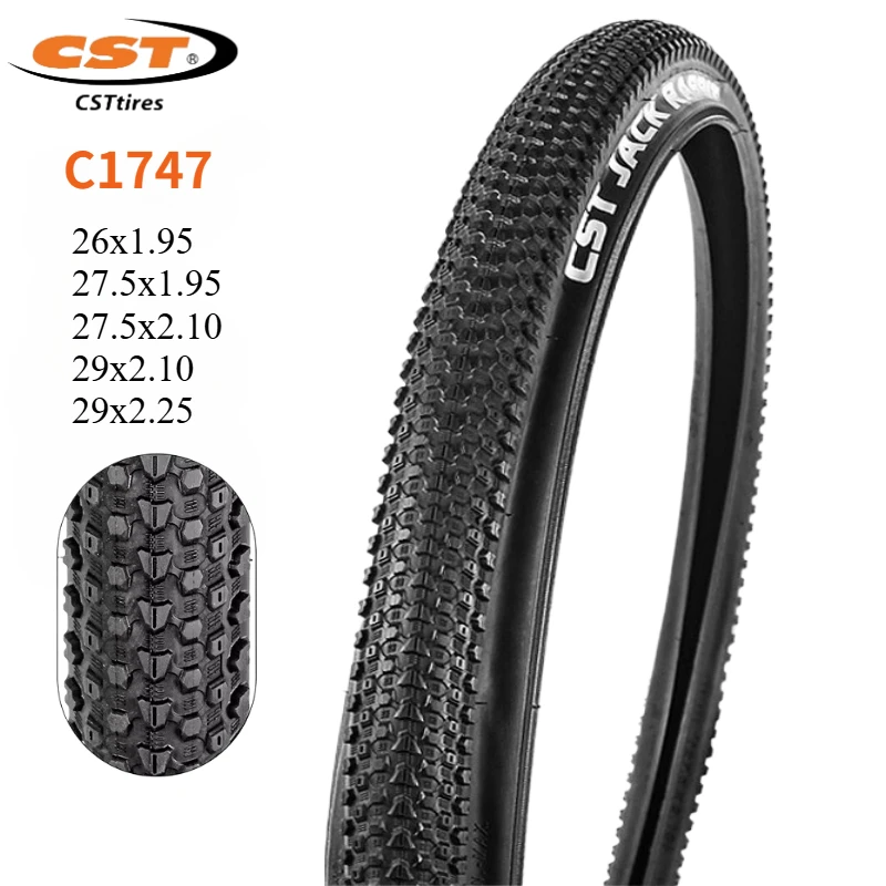 CST C-1747 Antiskid Mountain Bike Tires, Bicycle Parts, Cross-Country, Wear Resistant, 26/27.5/29x1.95/2.10/2.25 C1747