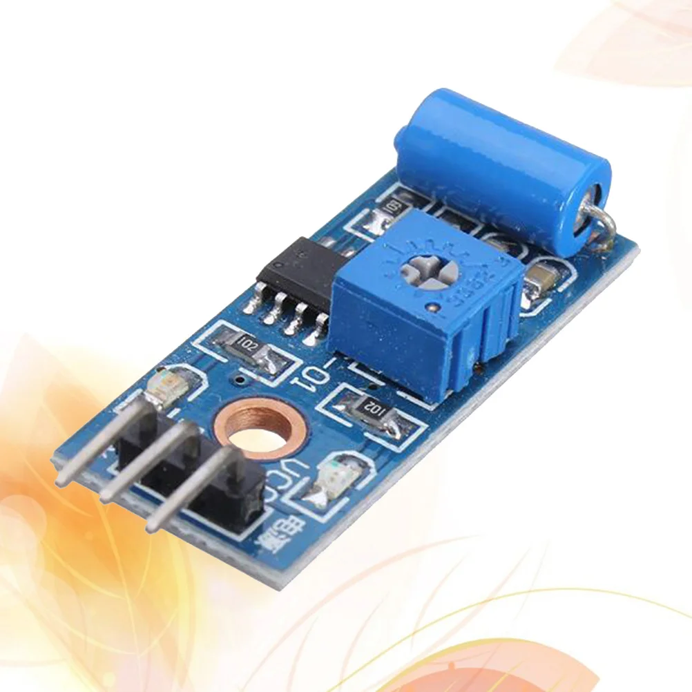 Sw420 Vibration Sensor Module Strong Driving Ability Clean Signal Fixed Bolt Hole for Easy Installation Motion Module