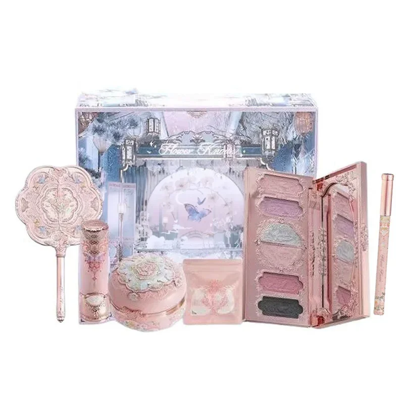Flowerknows Butterfly Cloud Collar Collection Gift Set Makeup Set Blush Lipstick Eyeshadow Palette All In One Box For Women
