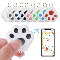 Dog Paw Shape Mini Smart GPS Tracker Keys Finder Locator Bluetooth Anti Lost Alarm Sensor Device Tracker For Kids Pets Luggage