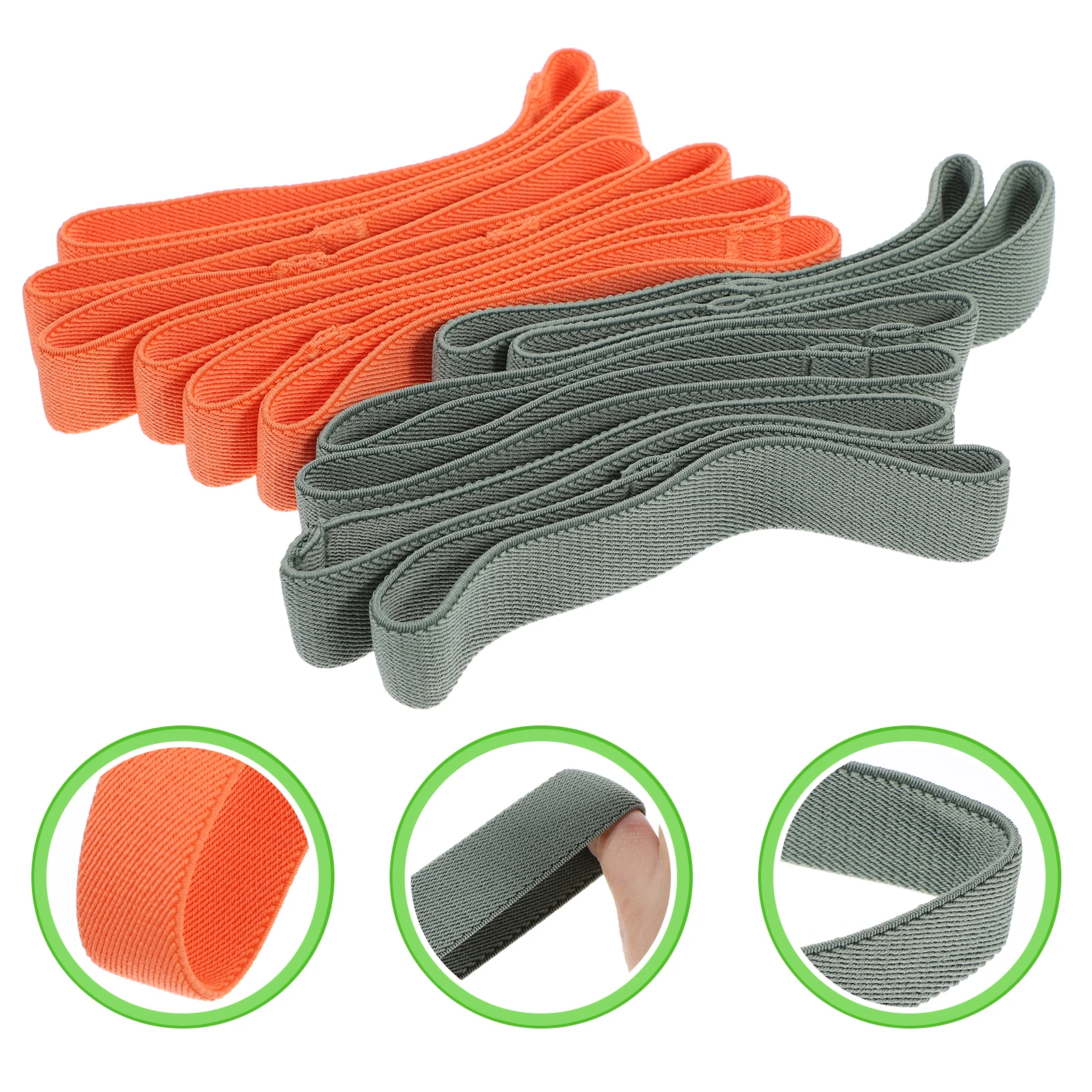

12 pcs Elastic Bento Box Straps Nylon Fixing Bands For Lunch Container Food Box Portable Organizer Practical Reusable
