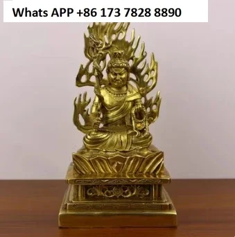Copper People Fudomyo Dzong  Buddha Statue Home Living Decor