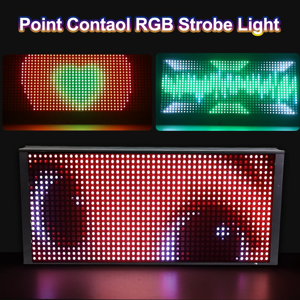 

Strobe Light Point Control RGB 5050 beads with HD Wash Effect DMX512 for DJ Disco Party Wedding Show Club Stage Lighting