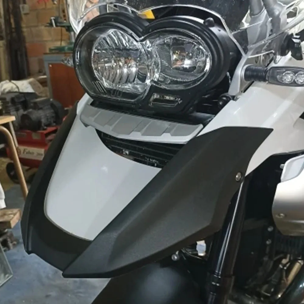 ل BMW R 1200GS R1200 GS R 1200 GS 2008 2009 2010 2011 2012 R1200GS الجبهة منقار هدية تمديد عجلة موسع غطاء أسود