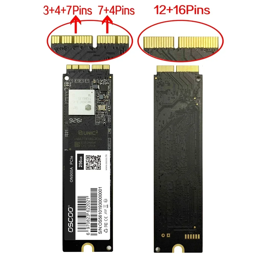 Imagem -02 - Ssd para Macbook Air A1465 A1466 Emc2631 2632 2925 Macbook Pro A1398 A1502 Imac A1418 A1419 Atualização de Capacidade Ssd 256gb 512gb 1tb