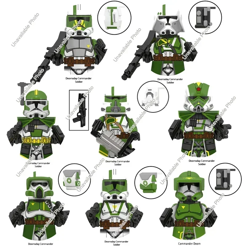 

HEROCROSS WM6125 Звездные войны Строительный блок Мандалорец Командир Doom 501st Имперский штурмовик Мини-робот Фигурки Игрушки