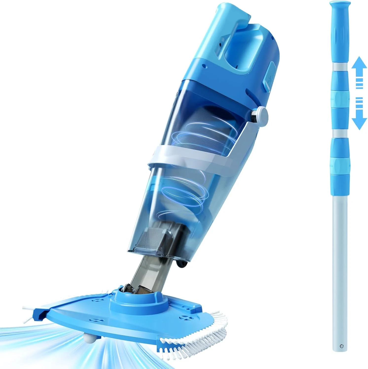 Wireless Handheld Pool Suction Cleaner, Portable Underwater Filter Vacuum for Pool Aquarium Tub Daily Cleaning