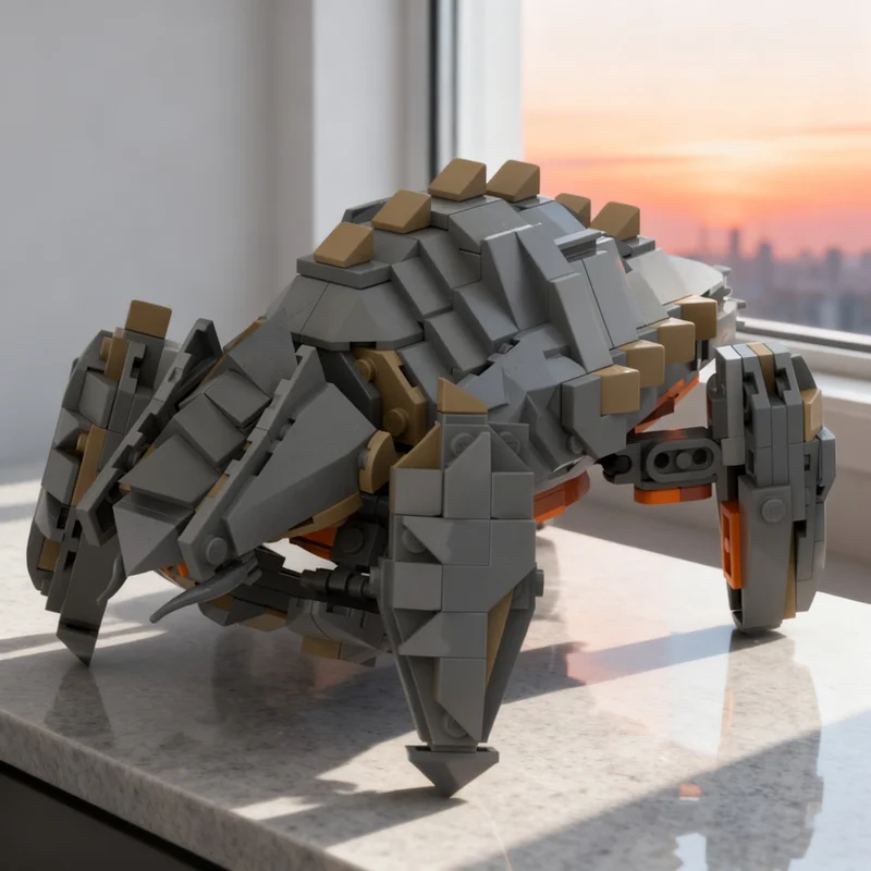 

426pcs MOC Terminid Charger Helldivers 2 Icons Model Building Blocks DIY Gift Creative Collectible Display Decor Premium Adult