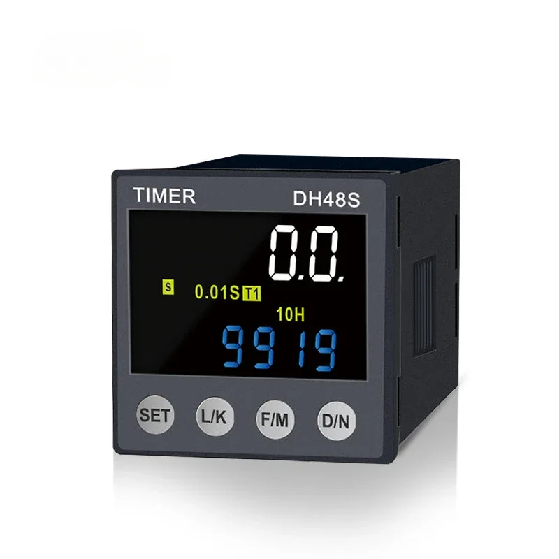 

LCD 0.1s to 99h time repeat cycle timer relay AC 220v Automatic Delay Digital DH48S - S 1Z 2Z Controller