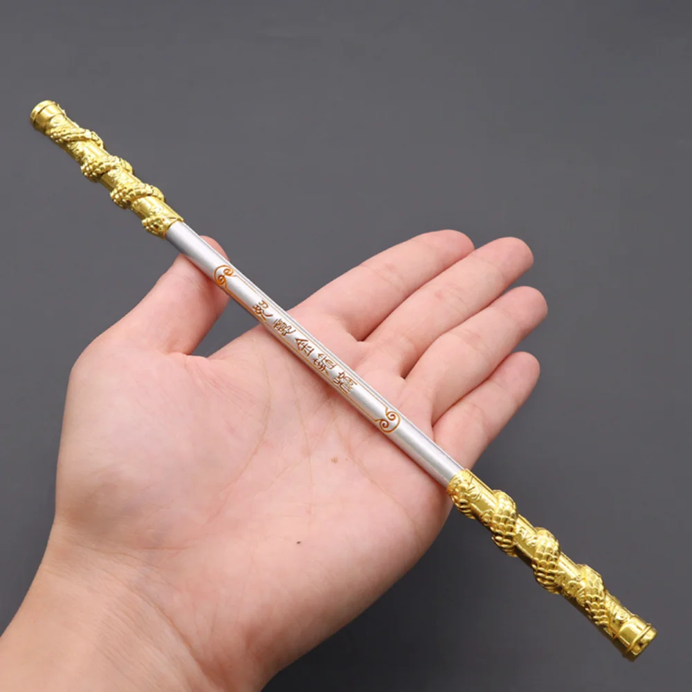 22cm Ruyi Golden Cudgel Figurines Sun Wukong Sun Walker Metal Decoration Alloy Model Game Peripheral Sun Monkey Artifact