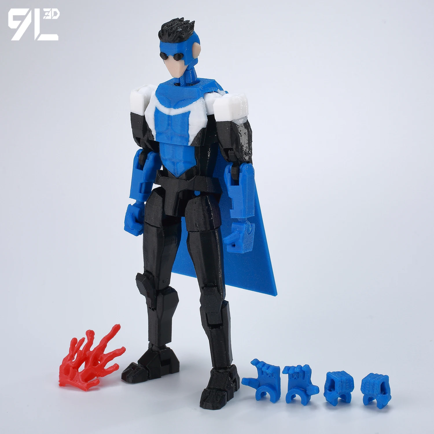 9L3D Superhero Team Invincible Boy Heroes Action Figure Lucky13 Dummy13 Veelkleurige T13 Multi-Jointed Collectible Toys Titan13