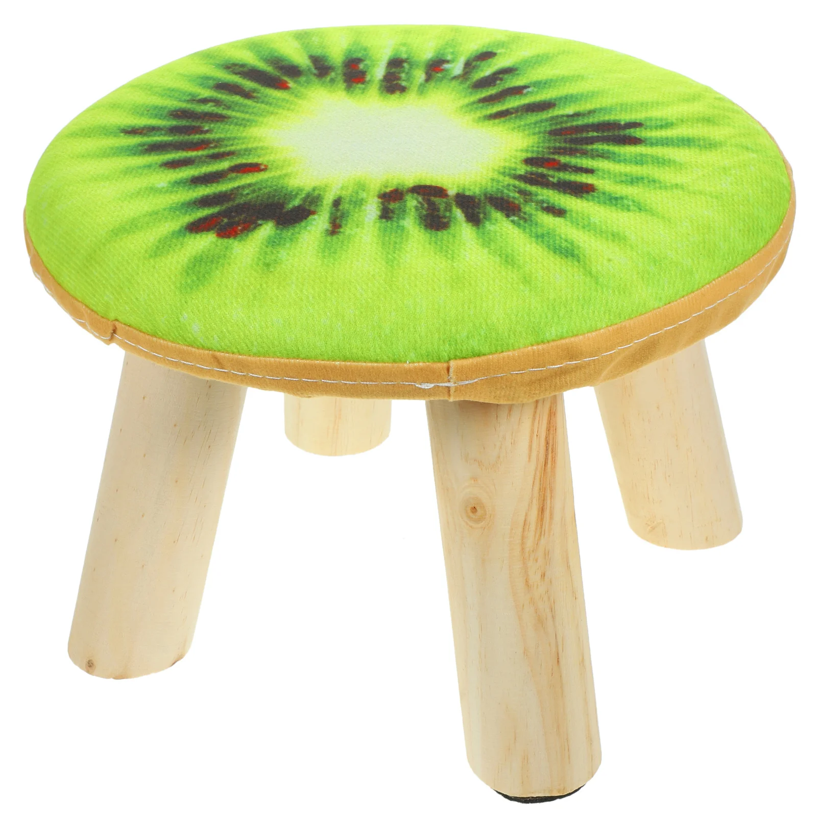 الصلبة الخشب الكرتون مقعد صغير وسادة مقعد منخفضة نمط الفاكهة خفيفة الوزن سهلة التنظيف المضادة للانزلاق قدم وسادة الجلوس البراز للأحذية #4