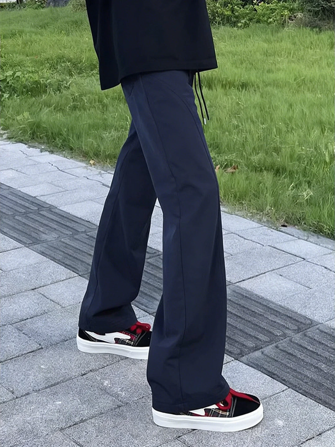 

Qui Dry Men's Casual Pants Bell Bot Outdoor Soft ell Cargo Trousers Spring Summer Lightweight Windproof Waterproof