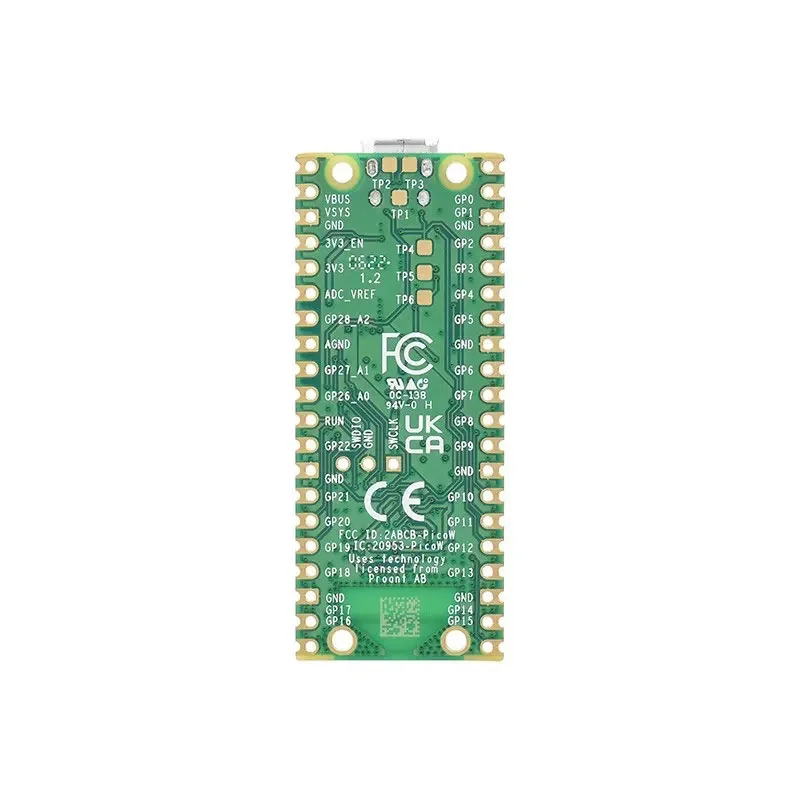 Raspberry Pi Pico W พร้อม RP2040ไร้สาย WiFi บอร์ดพัฒนาไมโครคอนโทรลเลอร์ชุดอุปกรณ์เสริมเคสอะคริลิค GPIO